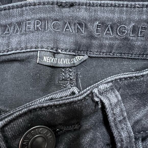 American Eagle Next Level Stretch High Rise Jegging 4 Long Women’s Black 1439 - Picture 4 of 7